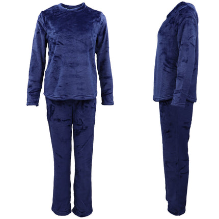 womens-supersoft-2pcs-plush-fleece-pyjama-pajamas-set-top-pants-winter-sleepwear